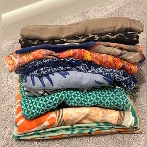 Bundle of 9 scarves